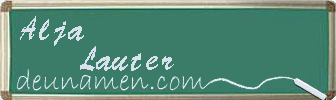 Alja Lauter Visitenkarte